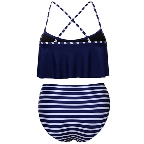 Brand New Ruffle Top High Waist Bottom Bikini Set - Picture 3 of 3